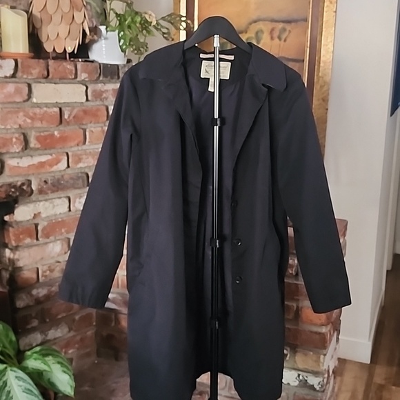 Eddie Bauer Jackets & Blazers - Vintage Eddie Bauer Black Outdoor Coat Classic Minimal Trench Jacket